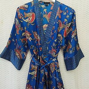 Jones New York satin wrap robe